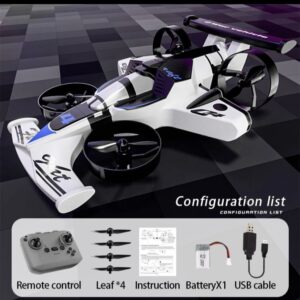 2.4ghz rc 2in1 ground drifting & aerial flying aircraft