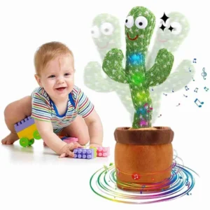dancing cactus plush toy with music, light & sound