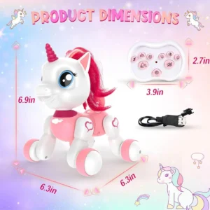 2.4g remote control cute unicorn robot pet