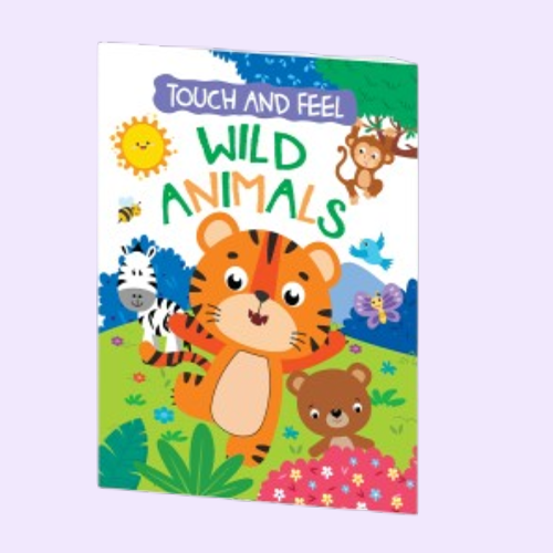touch & feel wild animals sensory book for toddlers