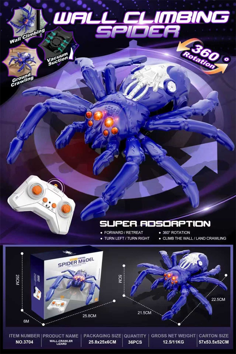wall climbing spider remote control toy. wall climbing spider remote control toy.
