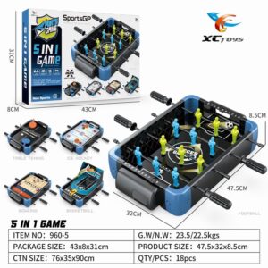 5 in 1 tabletop sports game set