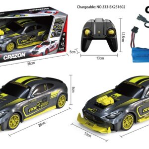 crazon 1:16 amg transforming rc car – 2.4ghz remote control racing toy