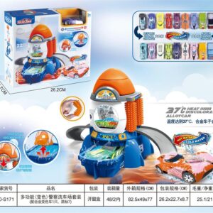 multi functional color changing car wash playset